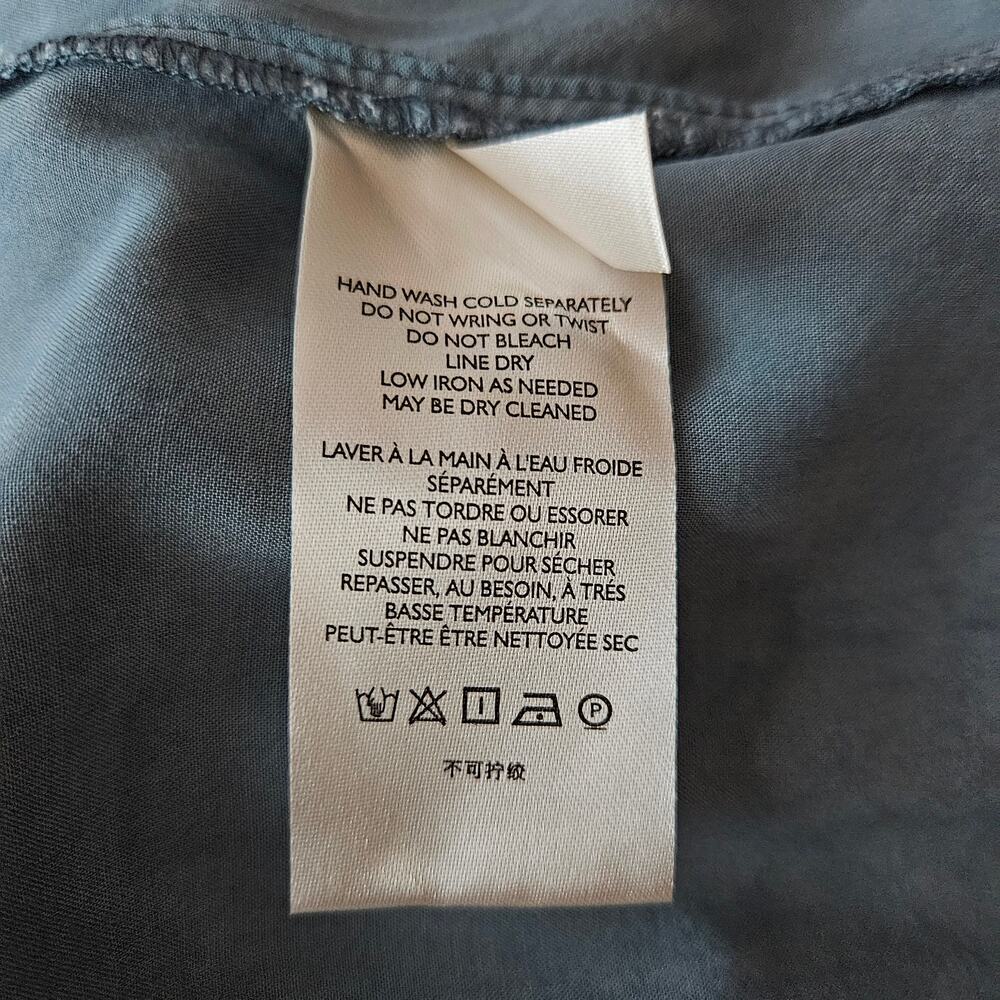Pilcro Anthropologie Kimberly Maxi Dress XSP Petite Blue Chambray Button Up - Picture 12 of 12